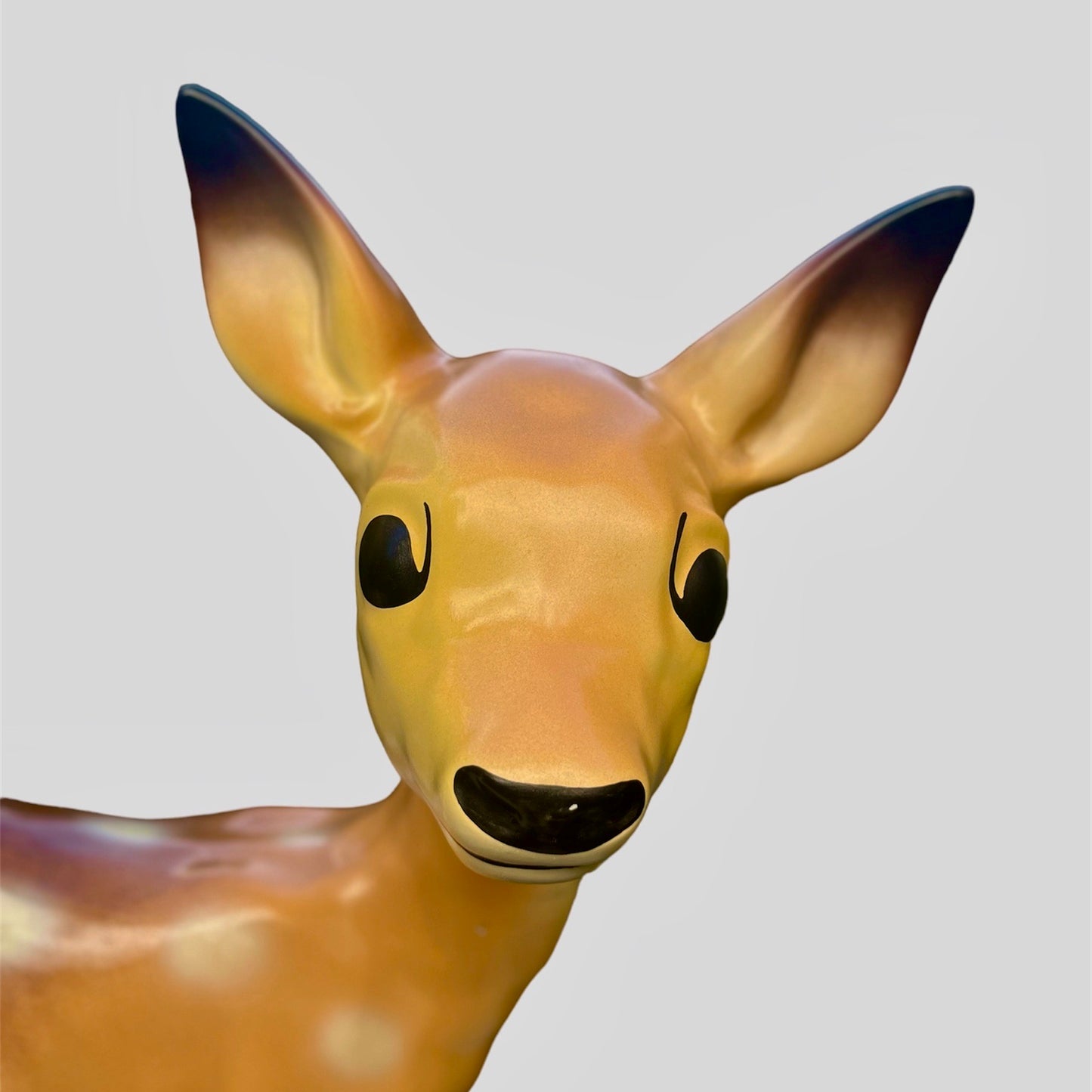 fawn deer sculpture painted festive season