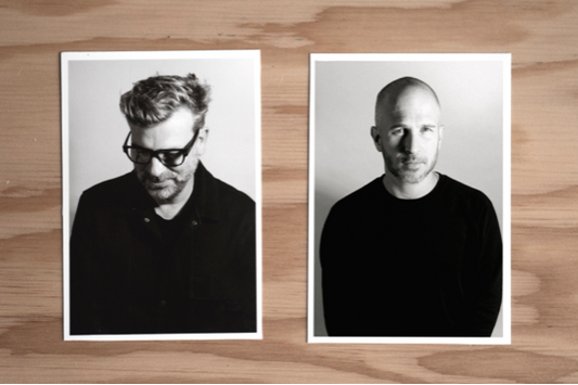Headshots of co-founders of creative agency m-squared Mat Wilkinson and Michael Letchford