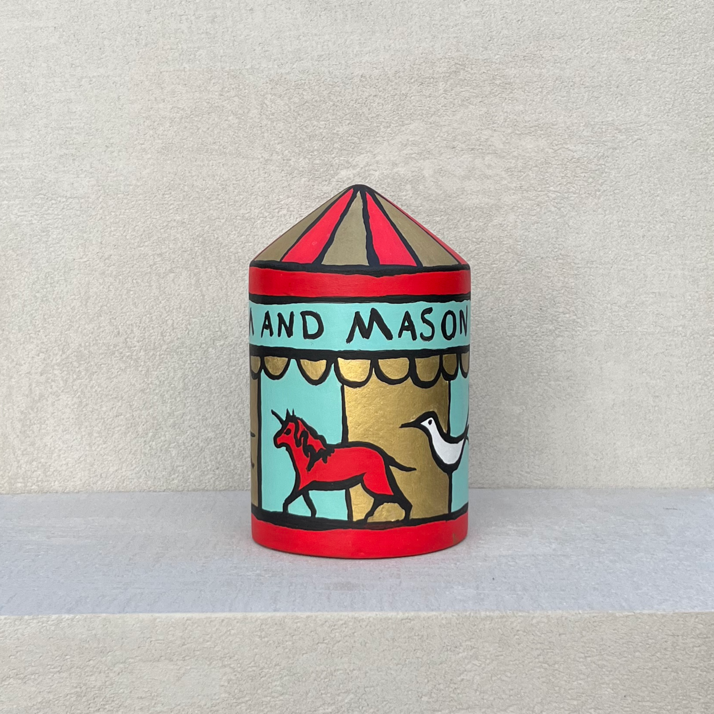 Fortnum & Mason Christmas 2022 window display decorative tin