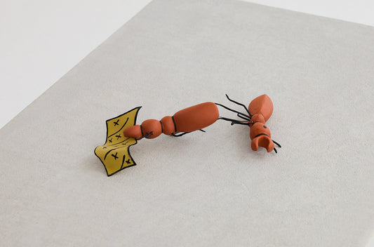 Hand painted small ant sculpture from Fortnum and Mason Christmas 2022 window display.