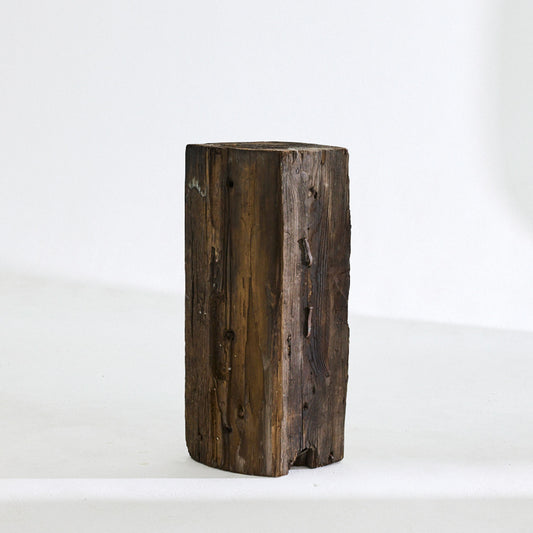 The Reclaimed Dark Wood Side Table