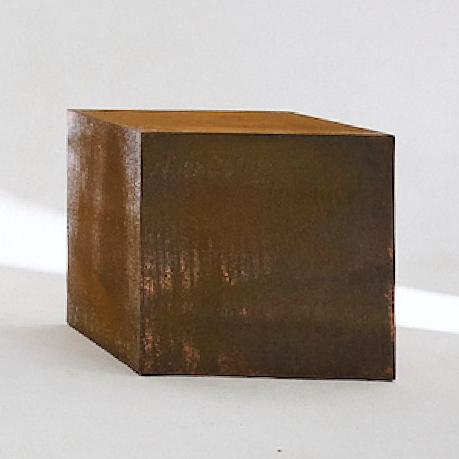 copper cube side table from mulberry showroom
